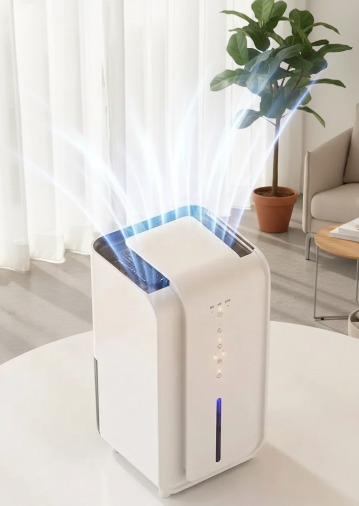 Mini dehumidifier efficiently removes moisture