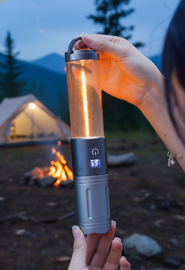 All-weather outdoor ambient light with power bank feature