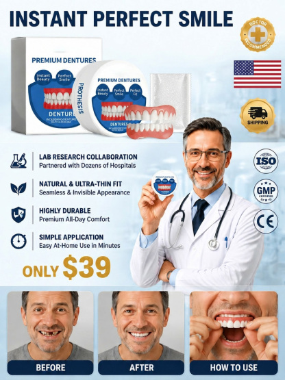 Comfortable and Aesthetic Temporary Denture Set