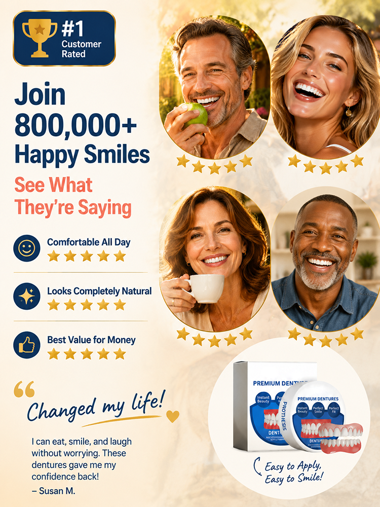 Comfortable and Aesthetic Temporary Denture Set