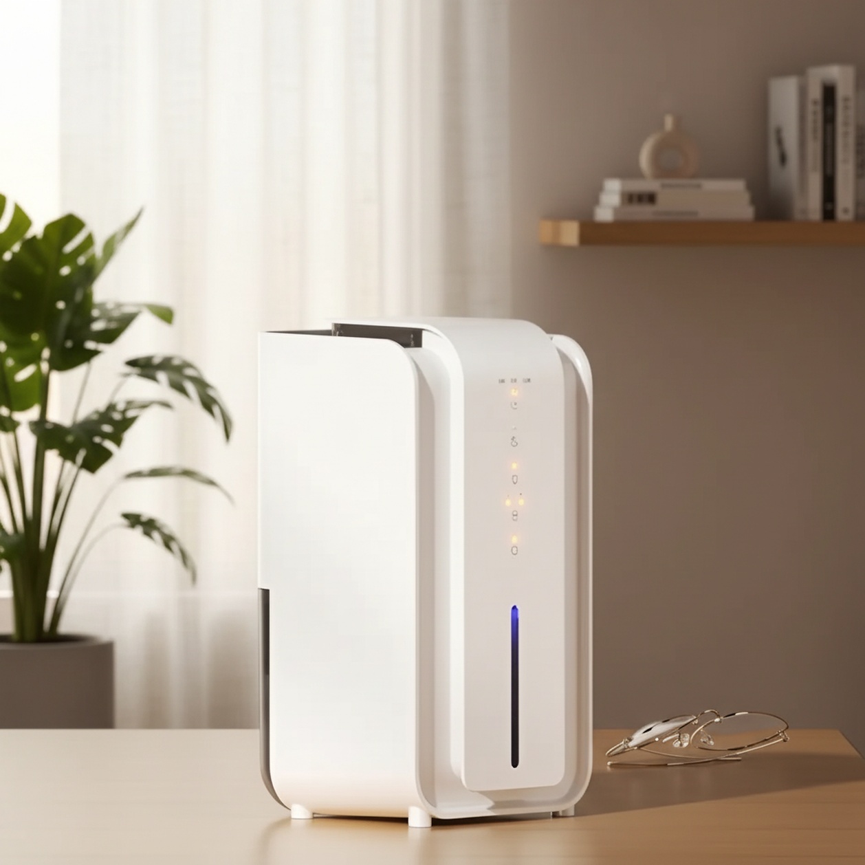 Compact dehumidifier for small spaces
