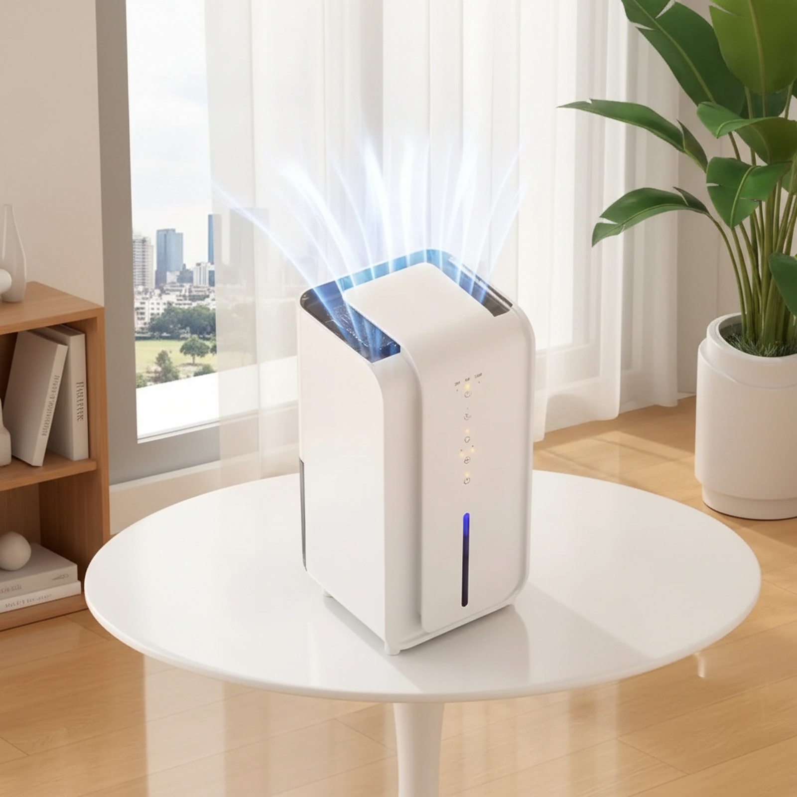 Small household dehumidifier front view