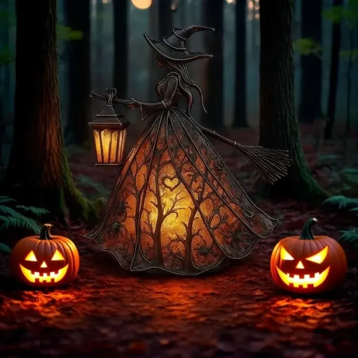 🔥Halloween Pre-Sale 49% Off-🧙‍♀️Halloween Witch Lamp—BUY 2 FREE SHIPPING