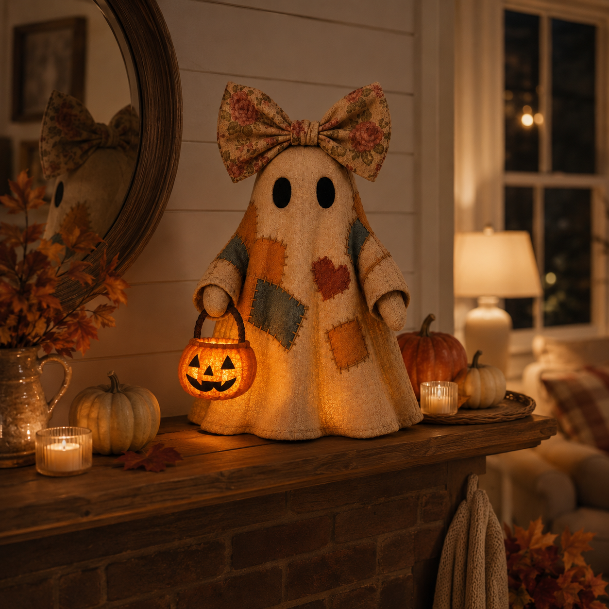⚡️Last Day 60% OFF-Lighted Vintage Patchwork Ghost