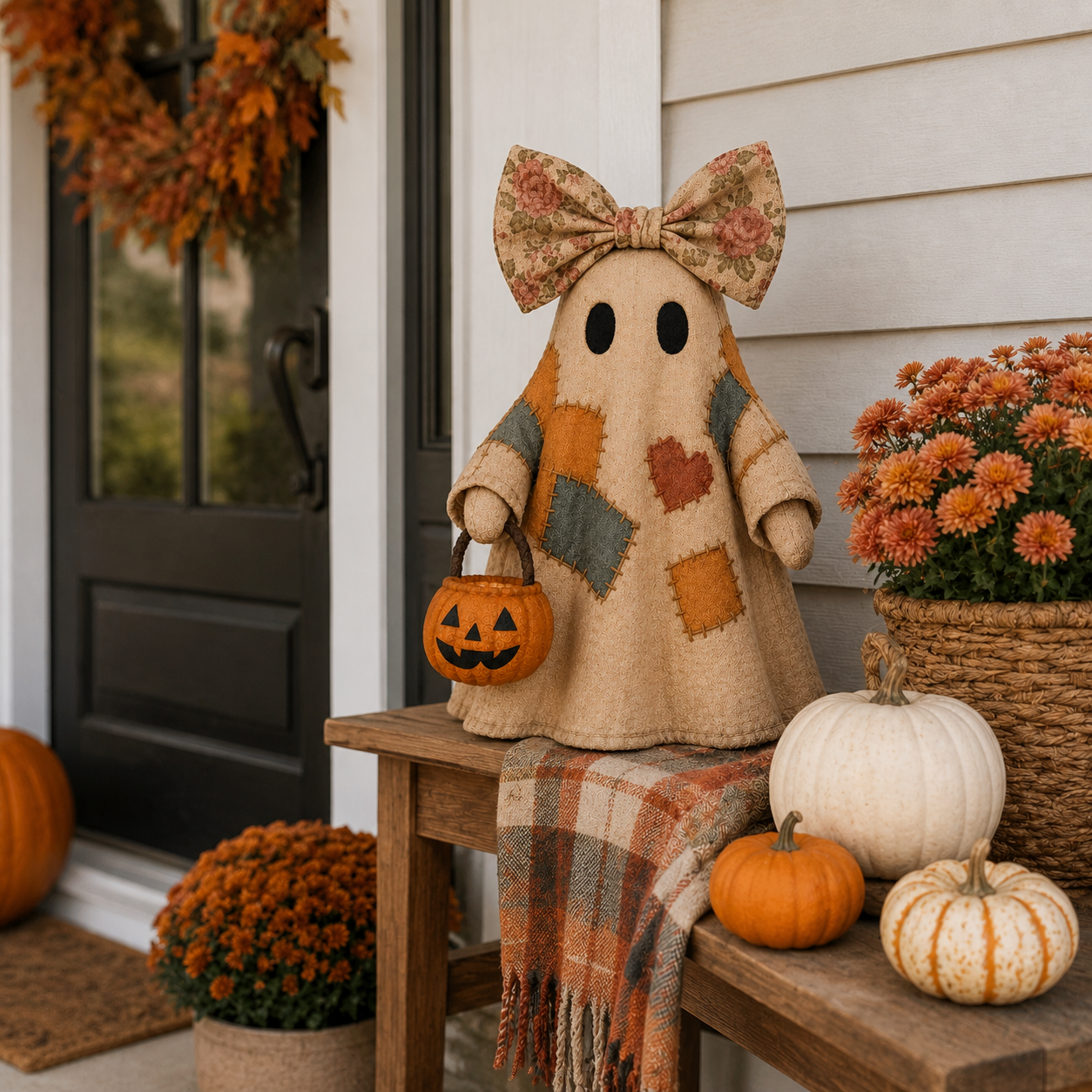 ⚡️Last Day 60% OFF-Lighted Vintage Patchwork Ghost