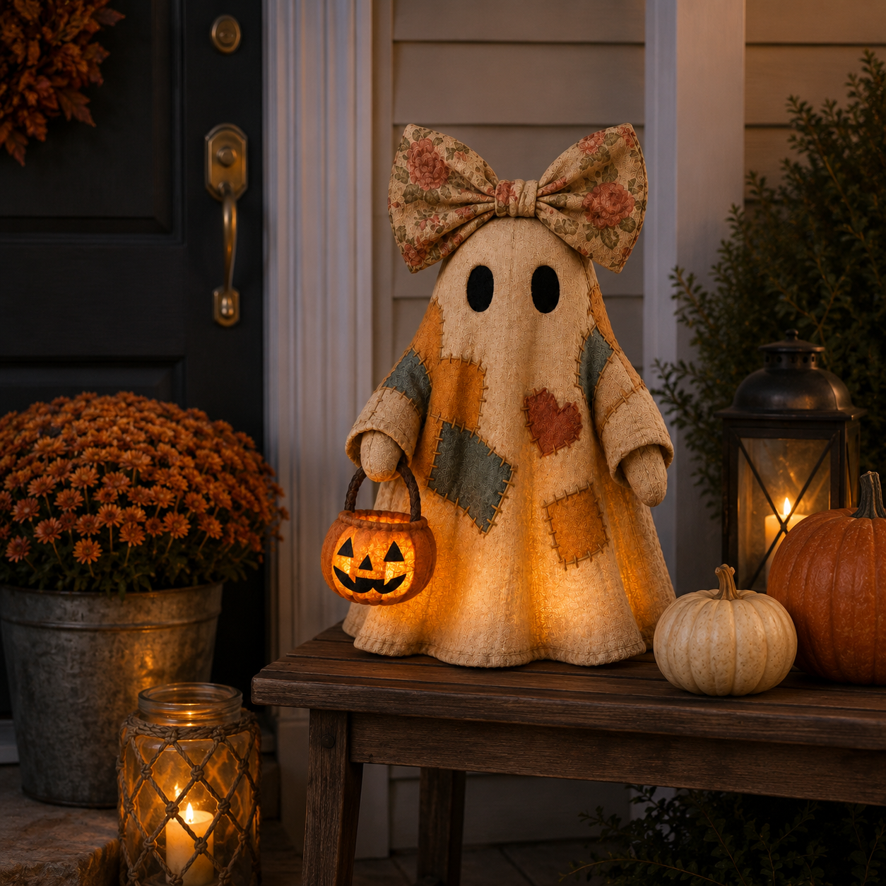 ⚡️Last Day 60% OFF-Lighted Vintage Patchwork Ghost