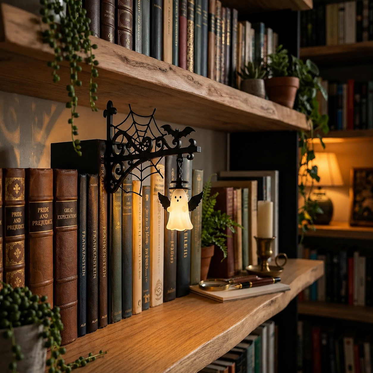 🎃Halloween Early Bird Special Sale 49% OFF-Halloween Library Shelf Lantern