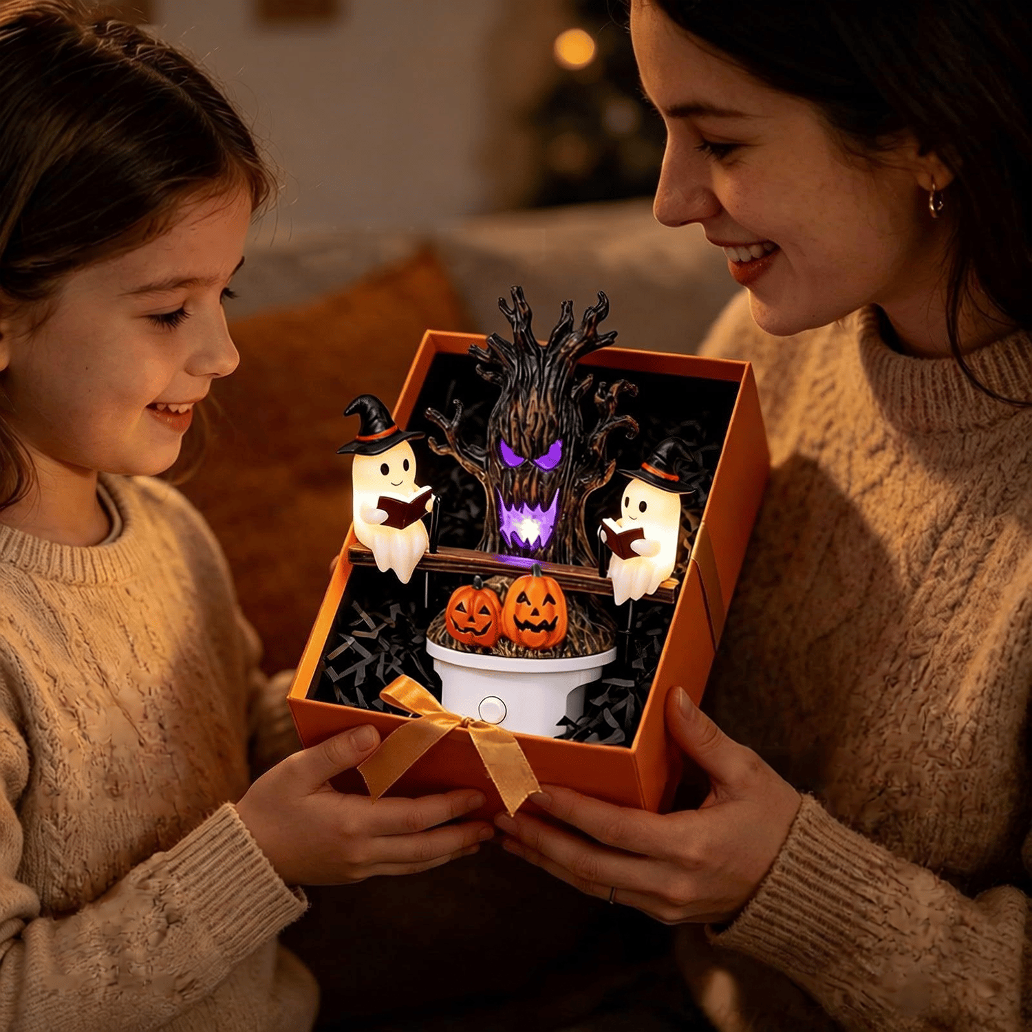 🔥HOT SALE 49% OFF - 🎃👻Animated Seesaw Ghost Plug In LED Night Light