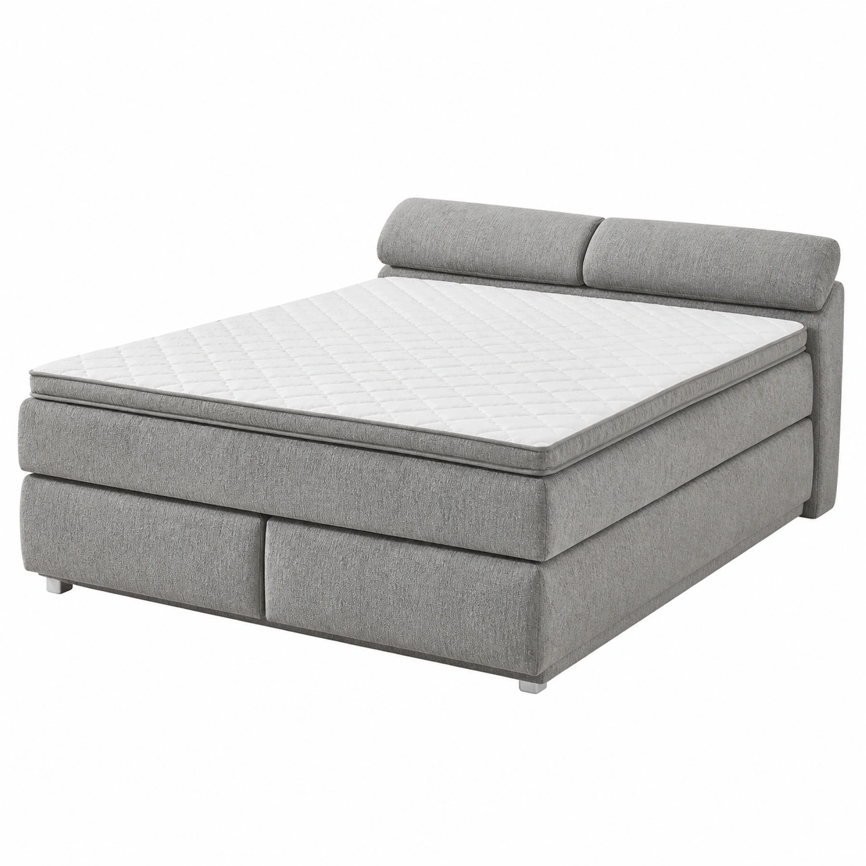 Boxspringbett 180x200 cm Polsterbett Modernes Doppelbett mit Gepolstertem Kopfteil Komfort Bett-livexoia 