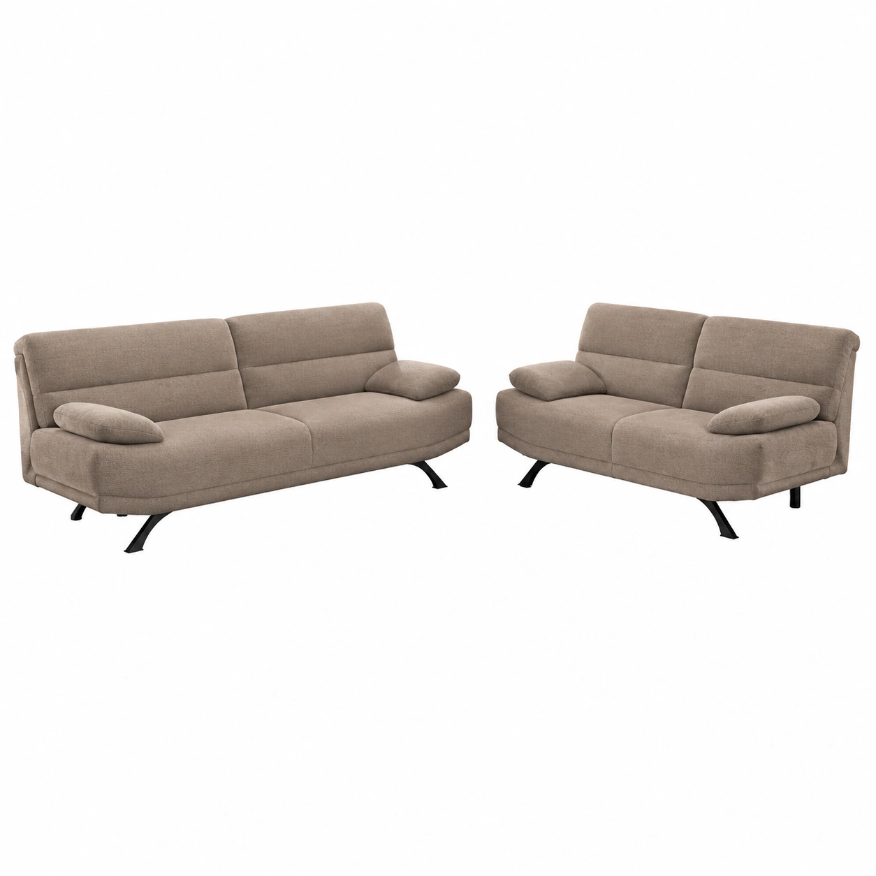 Sofa Bruno Microfaser modern 3-Sitzer minimalistisch Design 230x94x83 cm-livexoia 