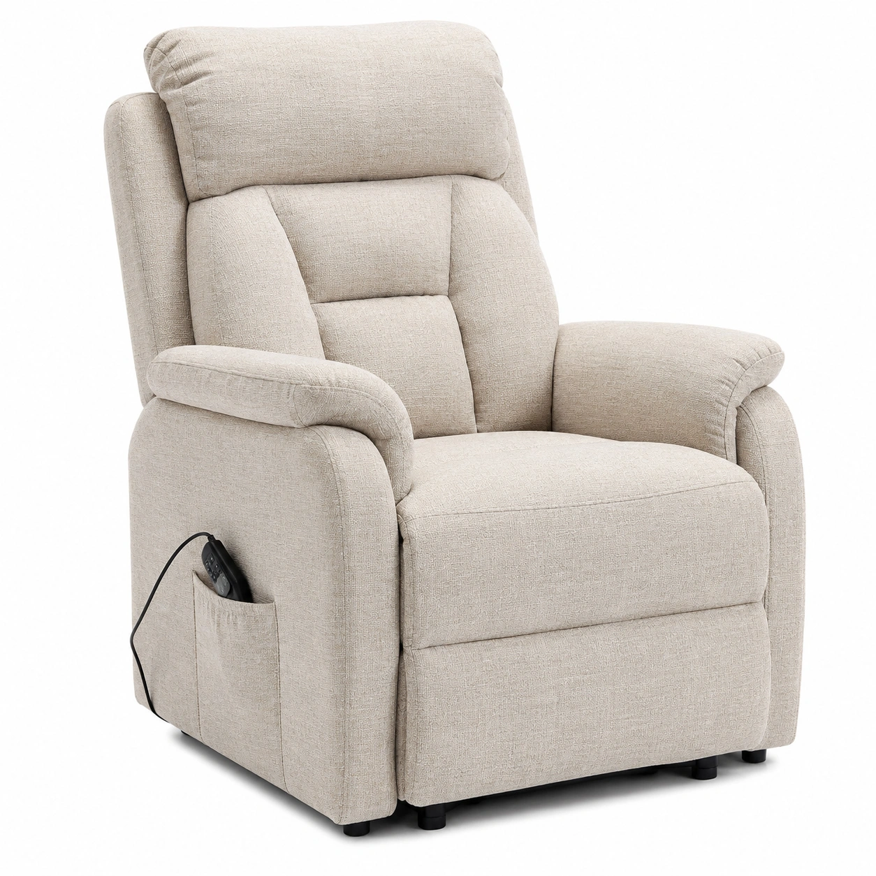 TV-Sessel FM-522L Relaxsessel Beige Stoff Modern B/H/T ca. 83x80x93 cm-livexoia 