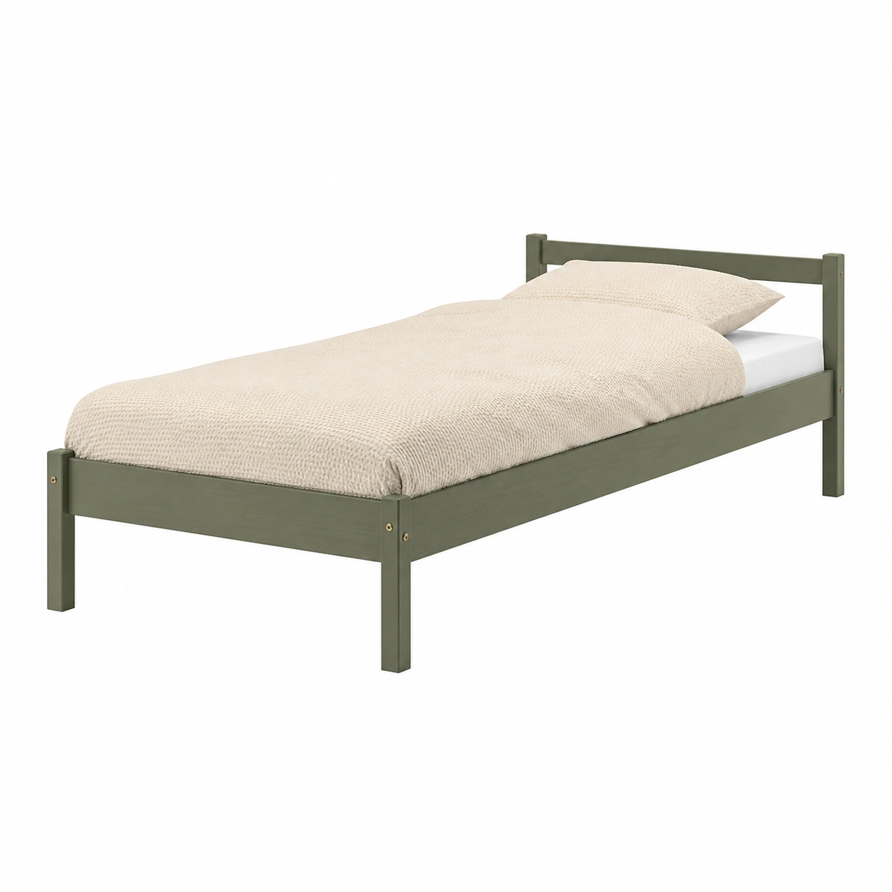 Bettgestell Minimal Holz Einzelbett 90x200 cm schlichtes Design-livexoia 