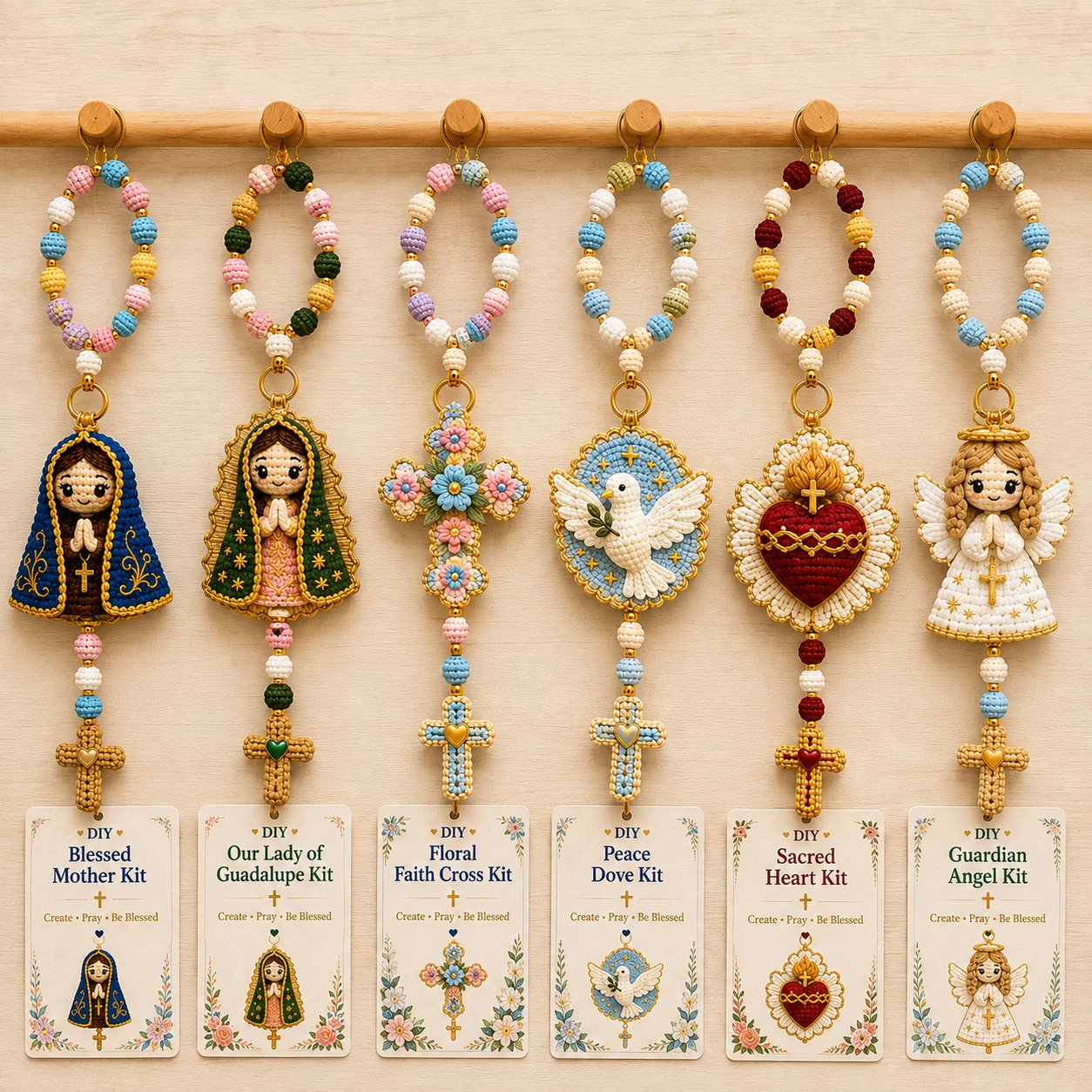 📦Limited Stock🎁Buy 3 Get 1 Free (Add 4 to your cart) ⏳Now 49% OFF |🧶DIY Crochet Kit – Create Your Own Faith-Inspired Decoration