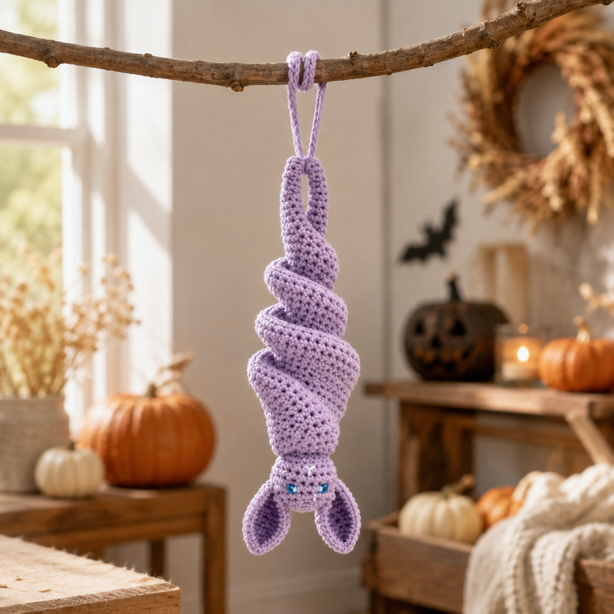 🔥 49% OFF – 🦇 Crochet Bat Wind Spinner DIY Kit📦Limited Stock❗️Buy 3 Get 1 FREE（4PCS）🔥