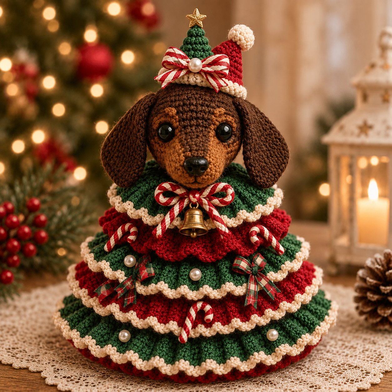 🔥 49% OFF – 🎄 Crochet Animal Christmas Tree DIY Kit 📦Limited Stock！Buy More Save More🔥