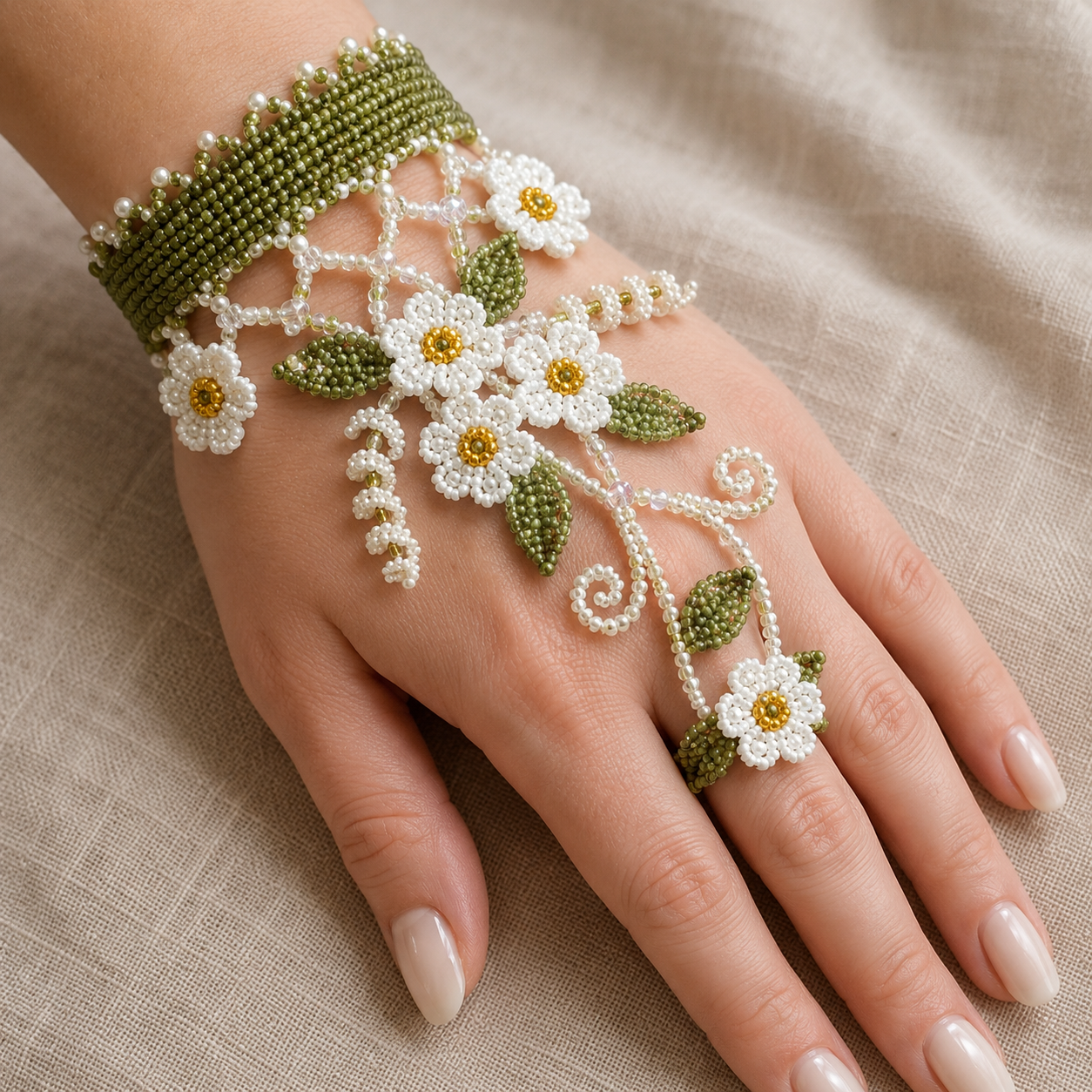 ✨ Magical Worlds DIY Beaded Hand Bracelet Collection – Create Your Own Wearable Art