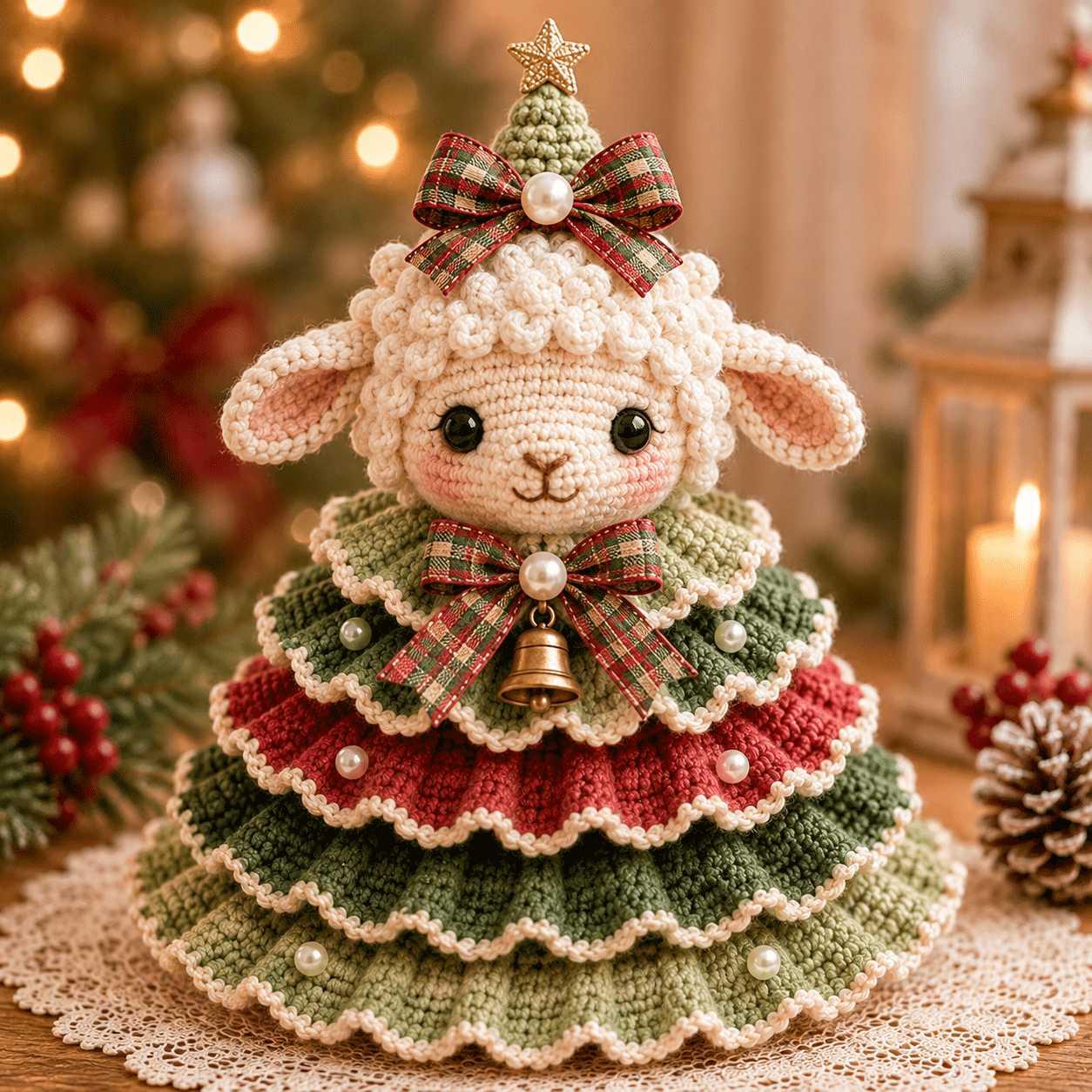 🔥 49% OFF – 🎄 Crochet Animal Christmas Tree DIY Kit 📦Limited Stock！Buy More Save More🔥