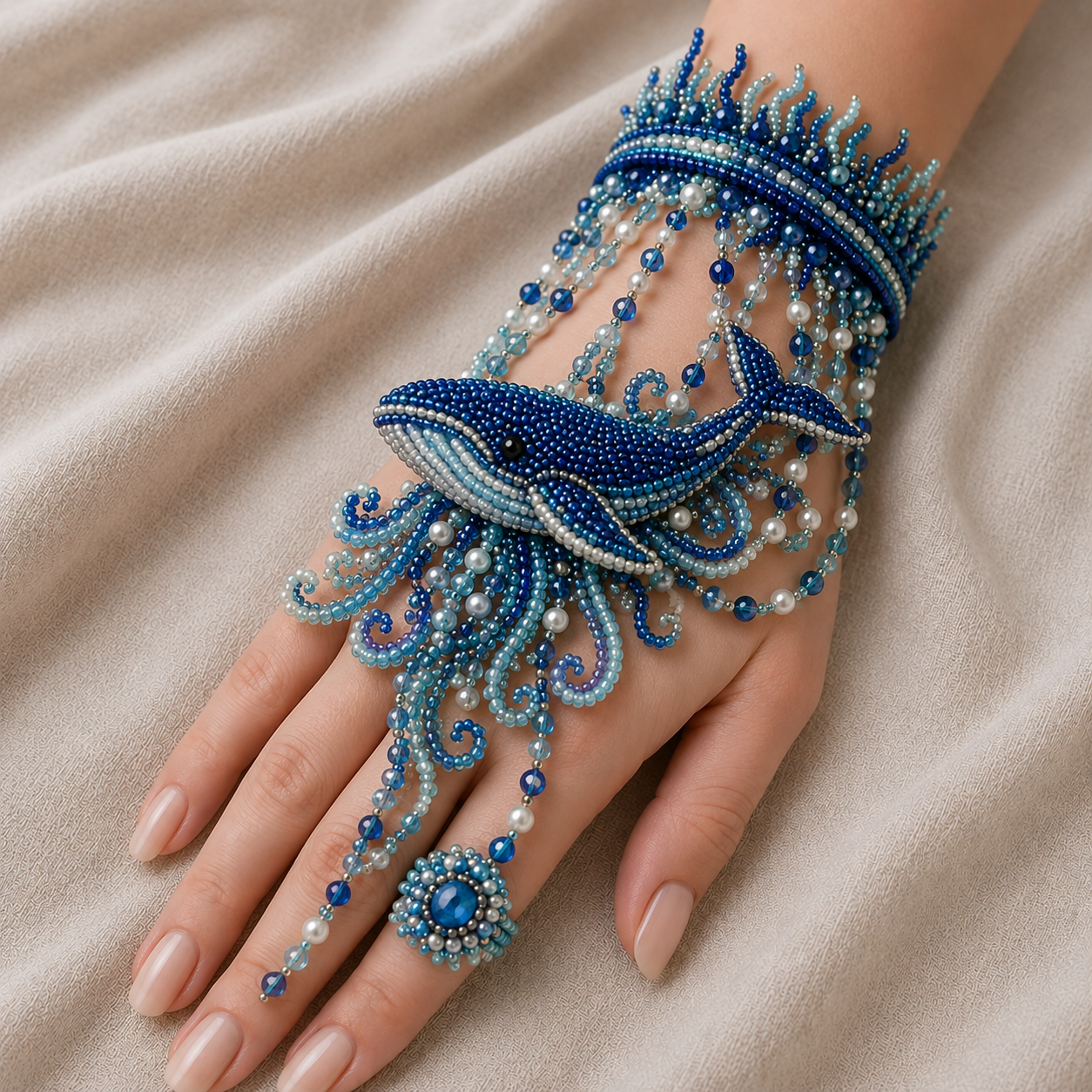 ✨ Magical Worlds DIY Beaded Hand Bracelet Collection – Create Your Own Wearable Art