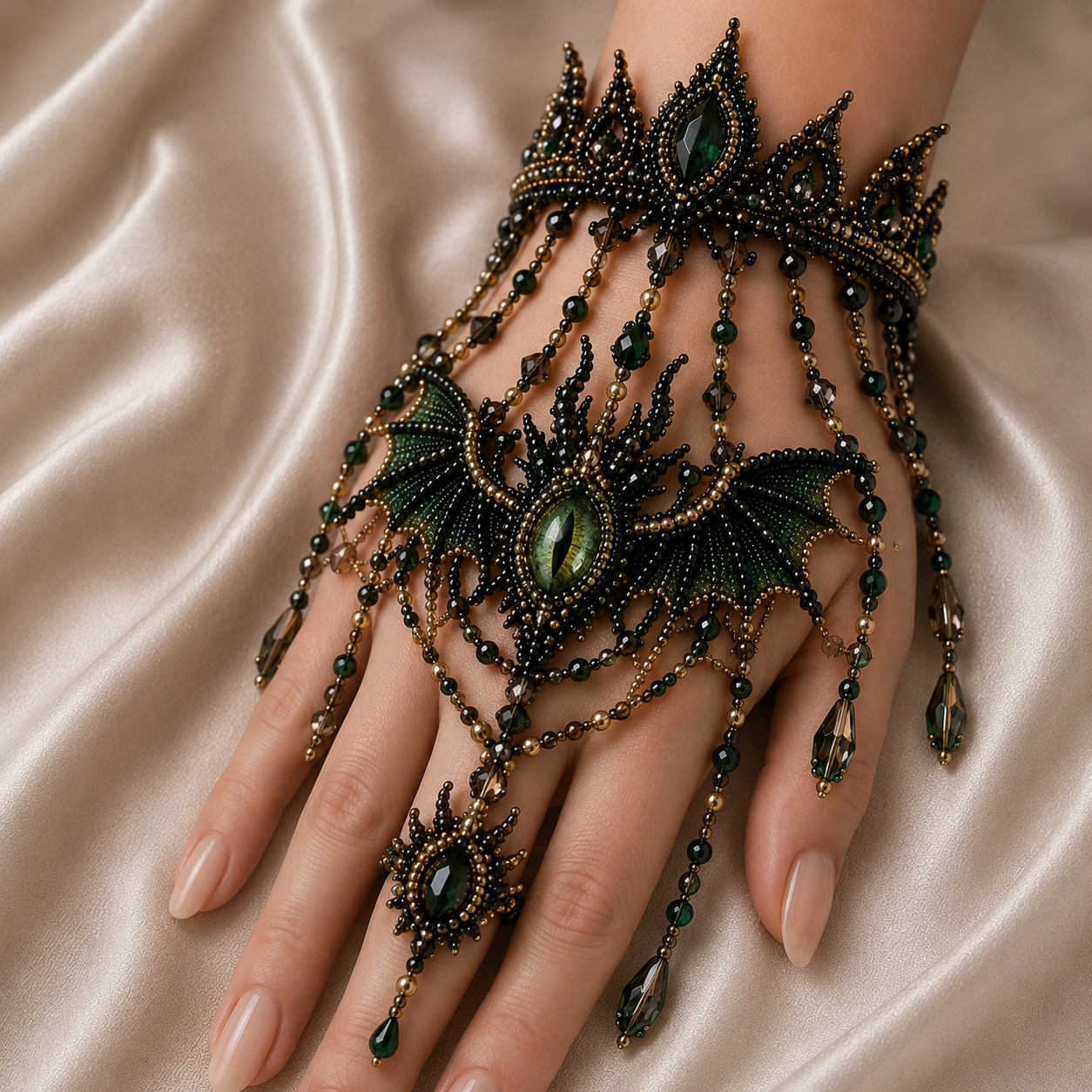 ✨ Magical Worlds DIY Beaded Hand Bracelet Collection – Create Your Own Wearable Art