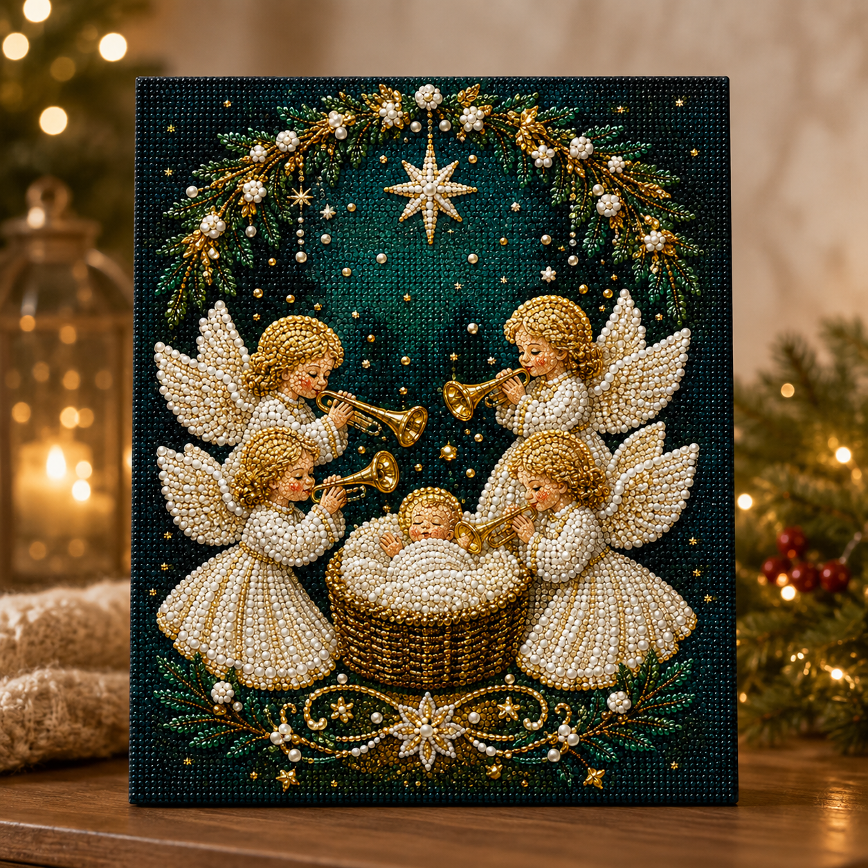 🔥49% OFF –✝️ Nativity Scene Diamond Painting Kit🌟📦Limited Stock！BUY 3 GET 1 FREE (4PCS)