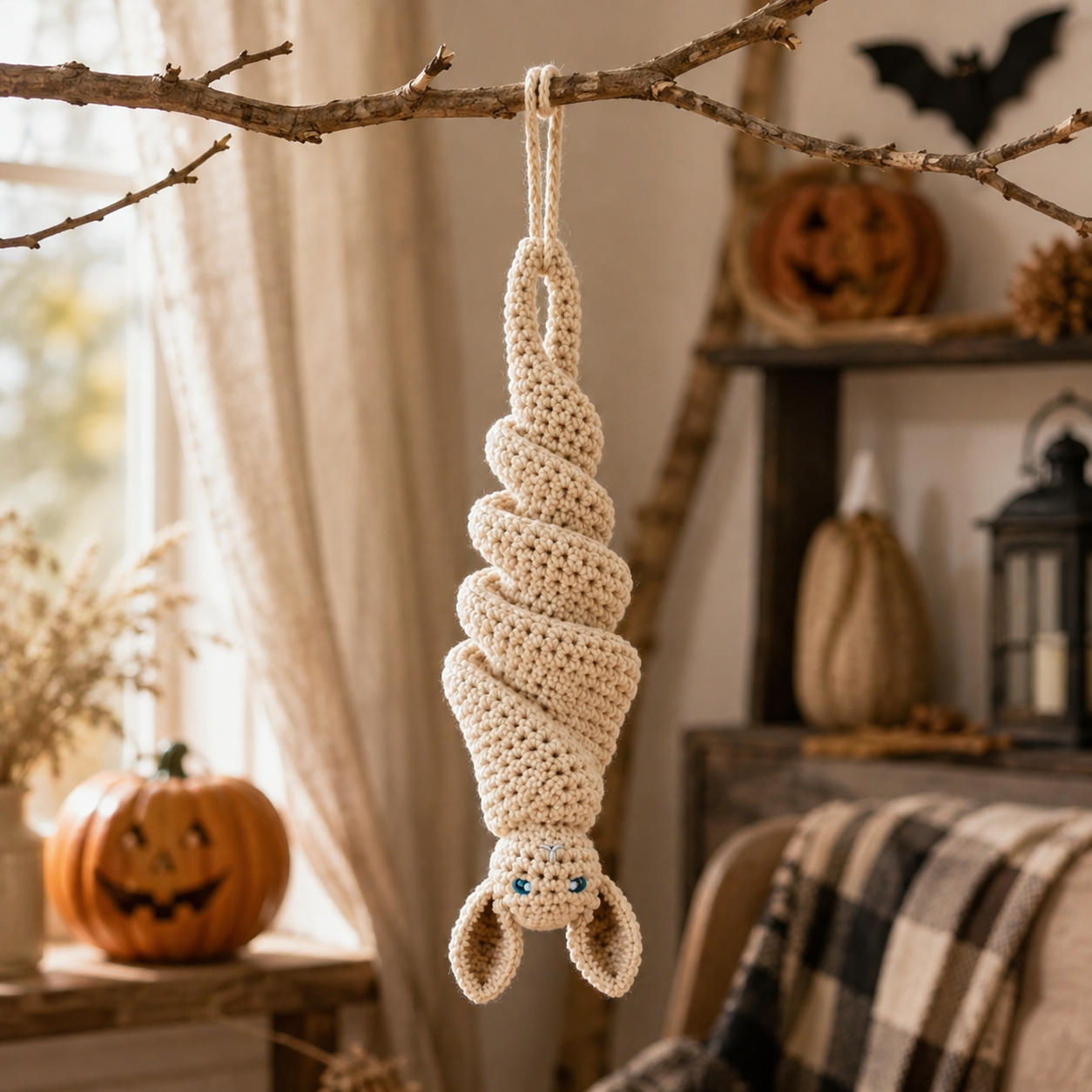 🔥 49% OFF – 🦇 Crochet Bat Wind Spinner DIY Kit📦Limited Stock❗️Buy 3 Get 1 FREE（4PCS）🔥