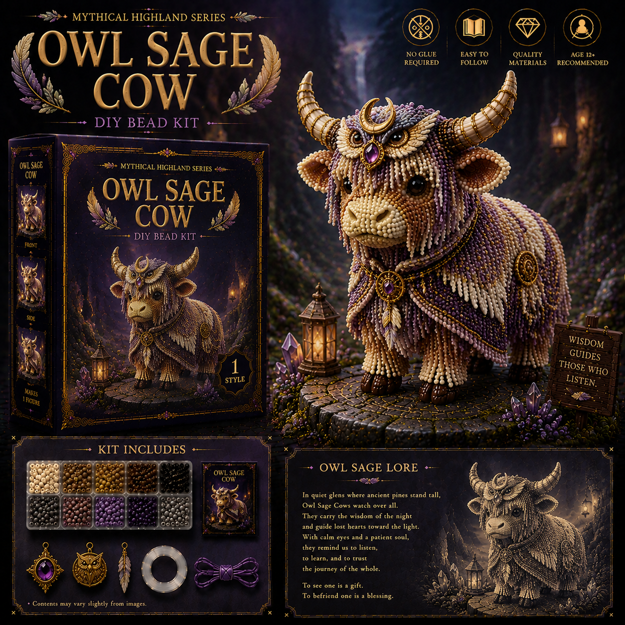 🐮 Mythical Highland Series™ DIY Bead Kit Collection