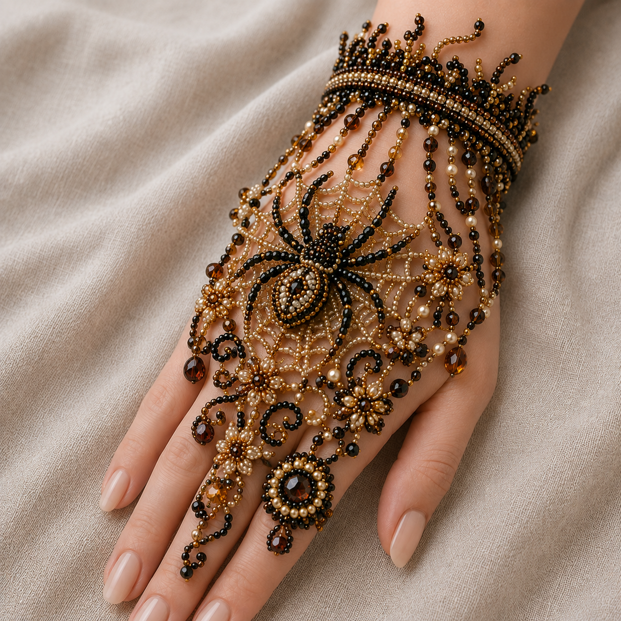 ✨ Magical Worlds DIY Beaded Hand Bracelet Collection – Create Your Own Wearable Art
