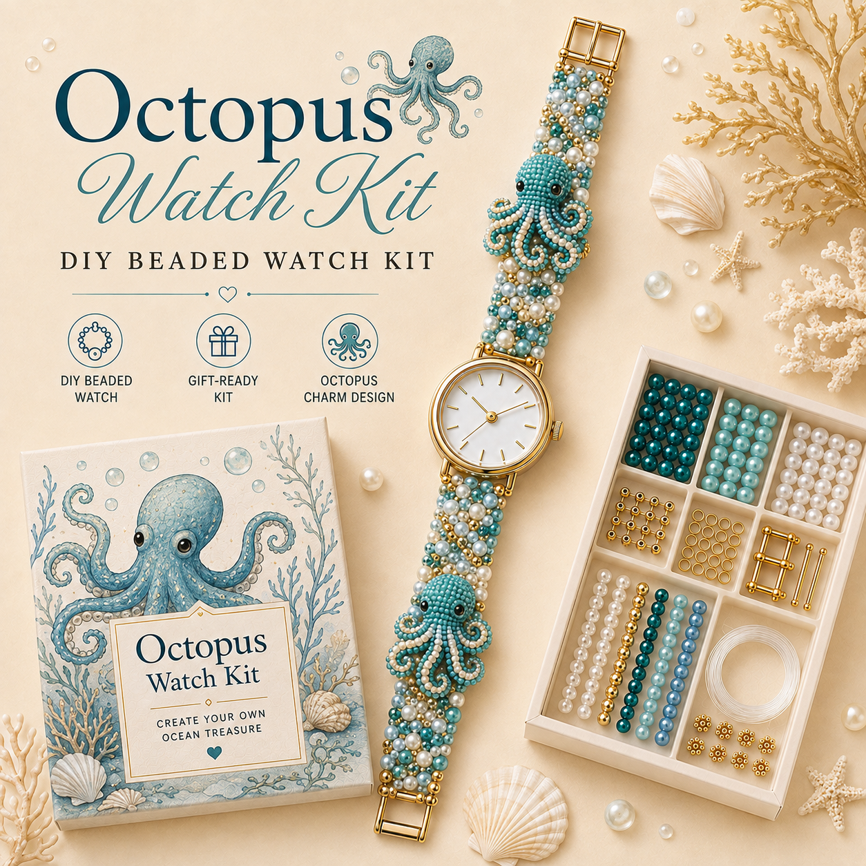 ✨ DIY Beaded Charm Watch Kit Collection