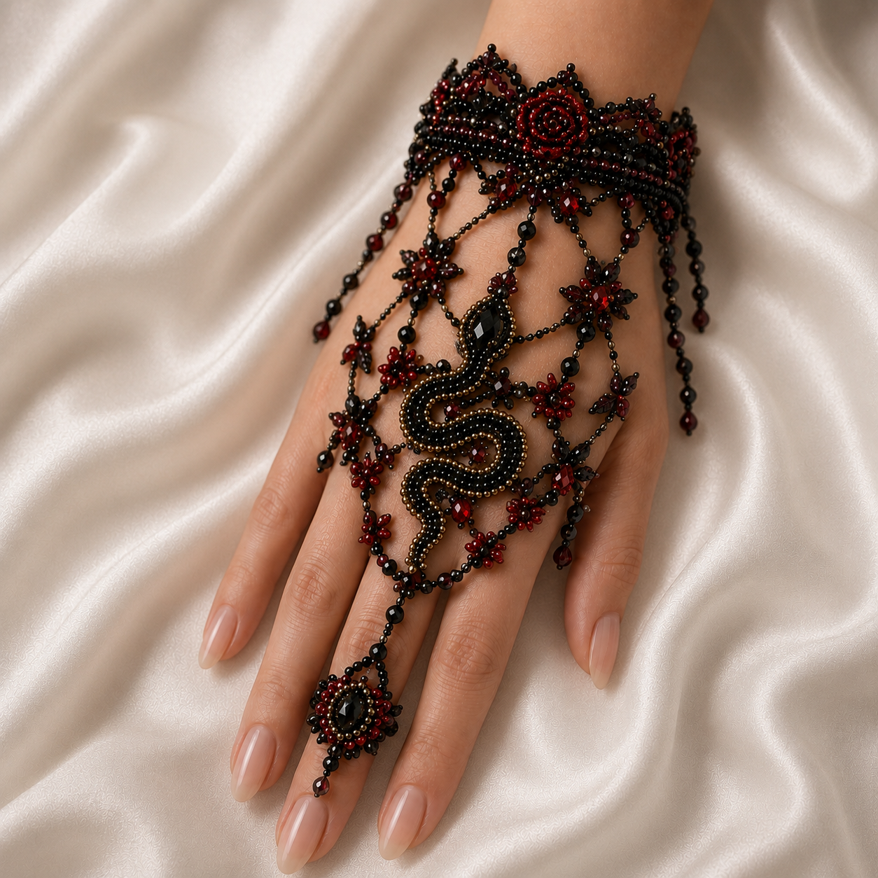 ✨ Magical Worlds DIY Beaded Hand Bracelet Collection – Create Your Own Wearable Art
