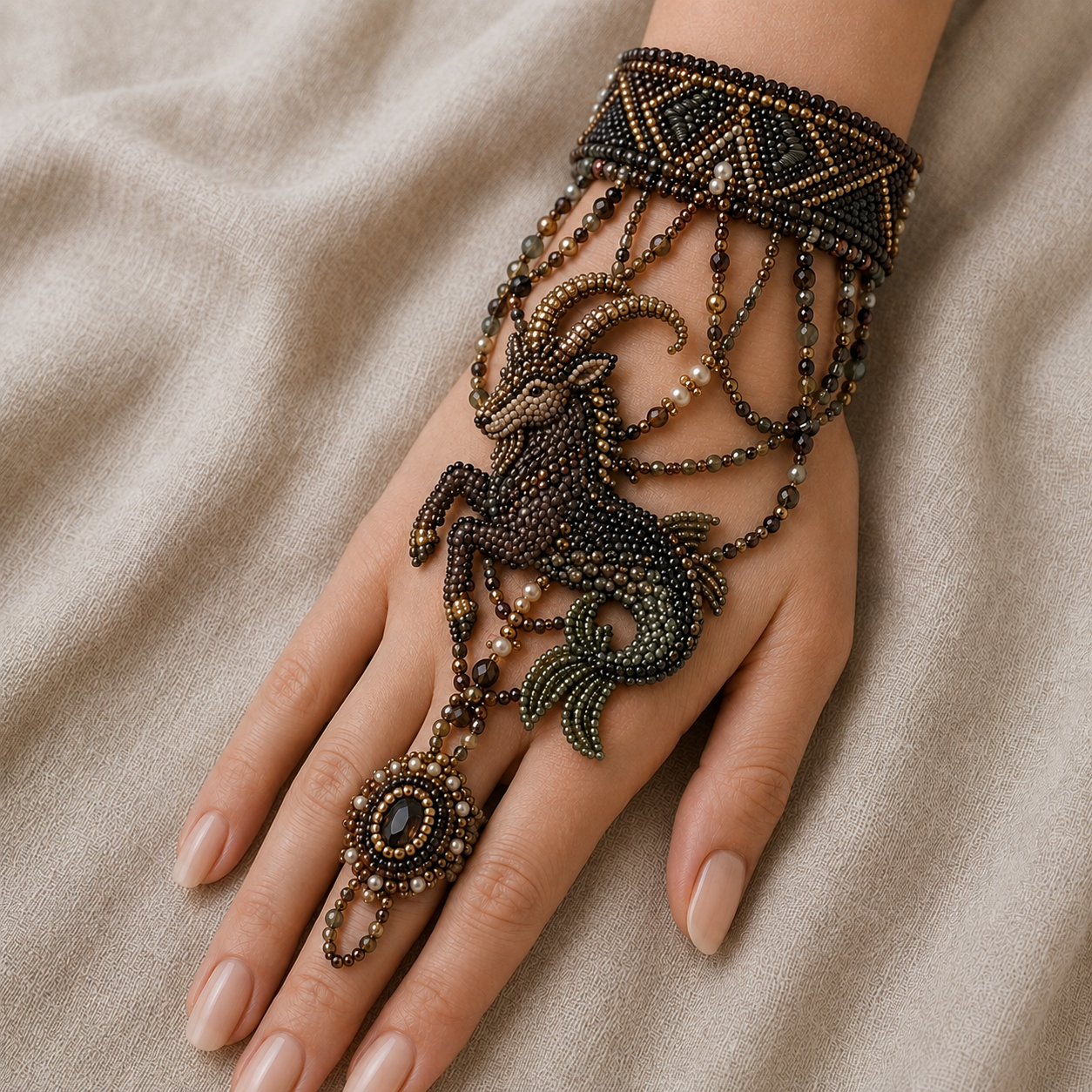 ✨ Magical Worlds DIY Beaded Hand Bracelet Collection – Create Your Own Wearable Art