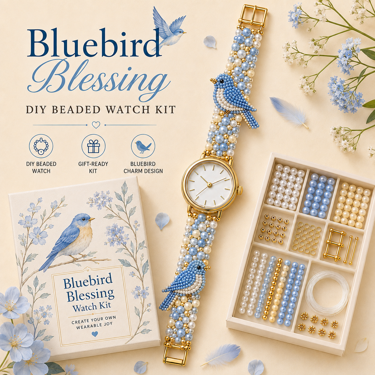 ✨ DIY Beaded Charm Watch Kit Collection