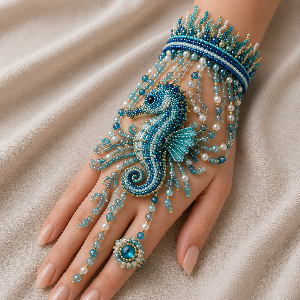 ✨ Magical Worlds DIY Beaded Hand Bracelet Collection – Create Your Own Wearable Art