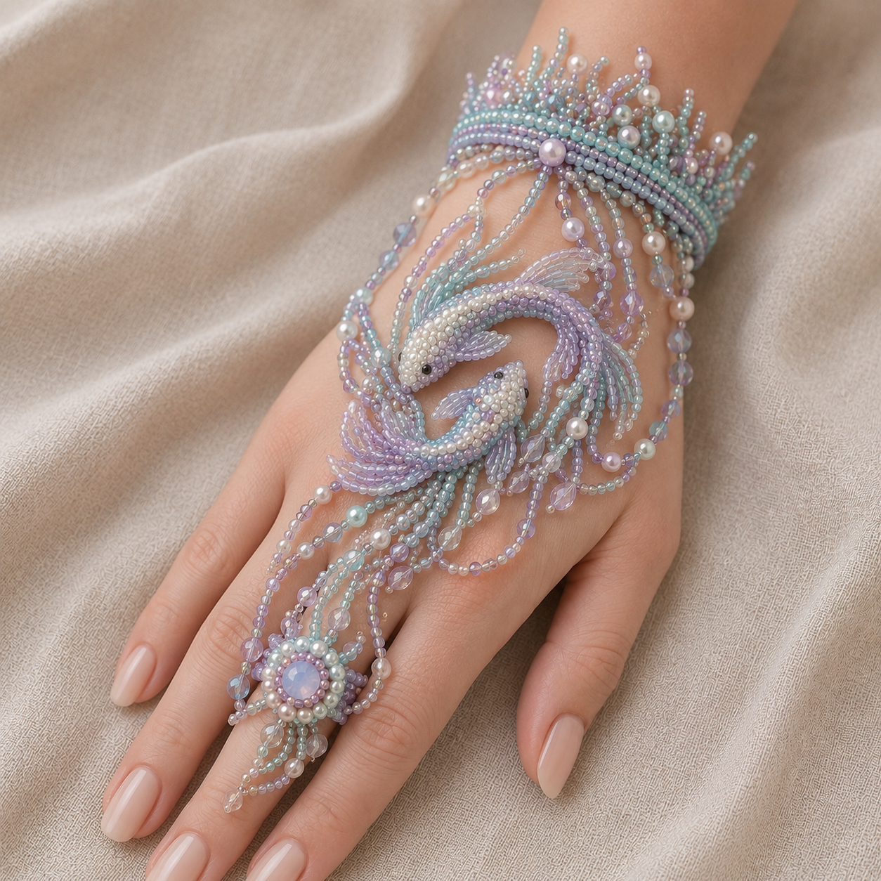 ✨ Magical Worlds DIY Beaded Hand Bracelet Collection – Create Your Own Wearable Art