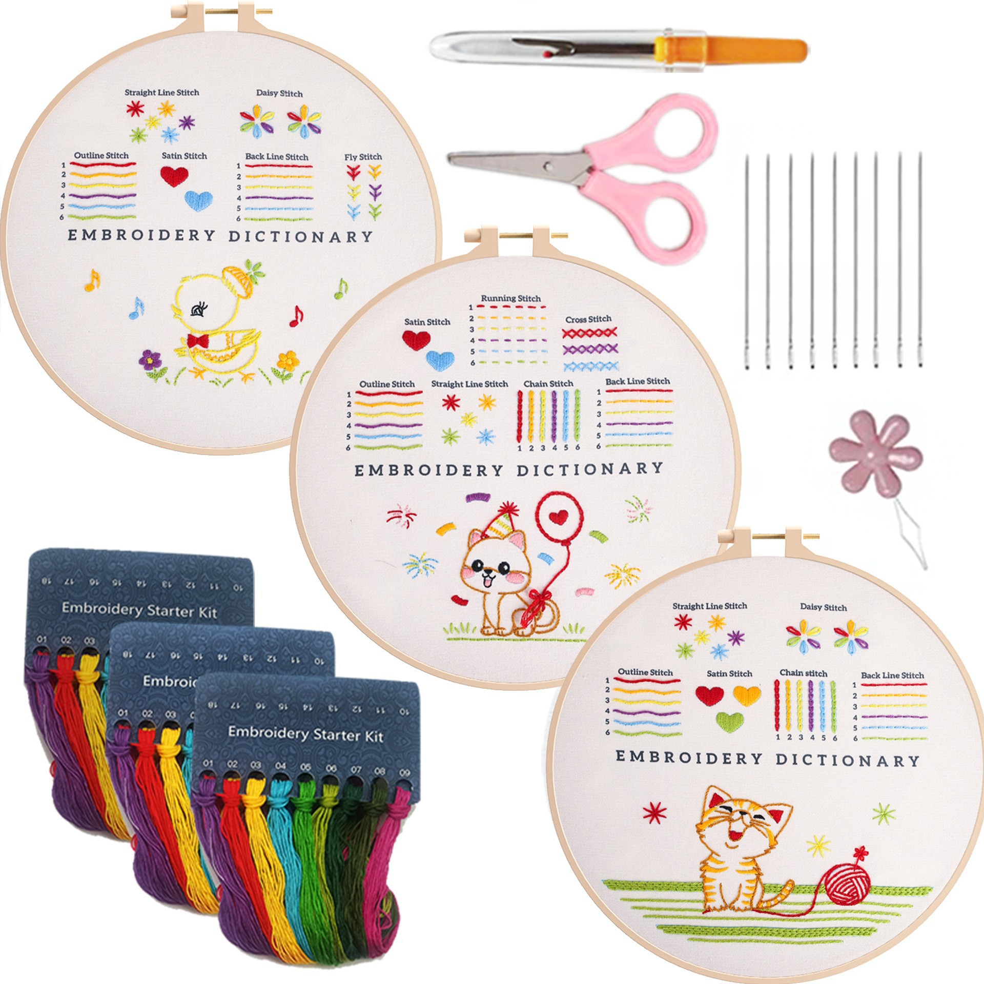 Kitten and Duck (Basic 3-piece set)—Beginner Practice Kit