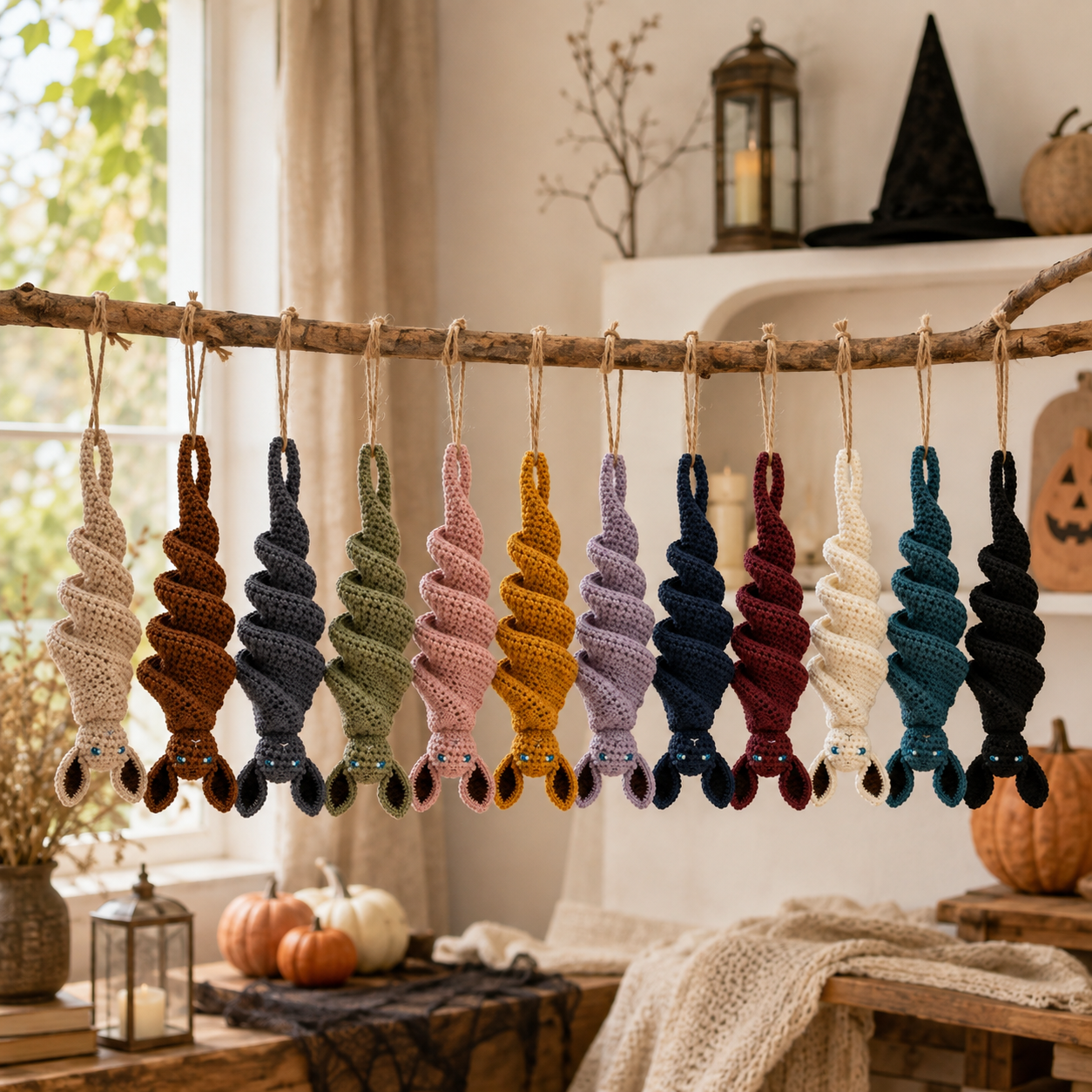 🔥 49% OFF – 🦇 Crochet Bat Wind Spinner DIY Kit📦Limited Stock❗️Buy 3 Get 1 FREE（4PCS）🔥