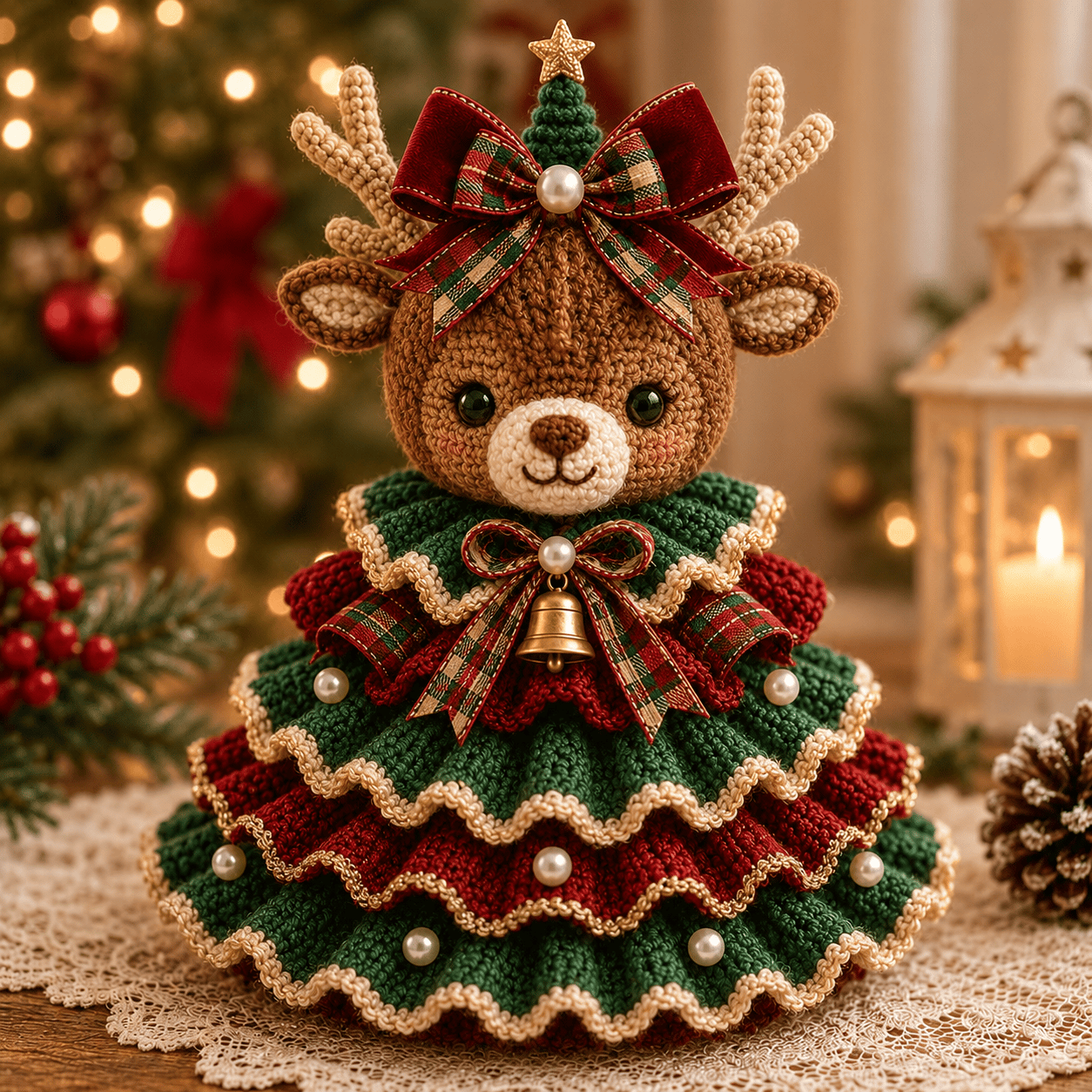 🔥 49% OFF – 🎄 Crochet Animal Christmas Tree DIY Kit 📦Limited Stock！Buy More Save More🔥
