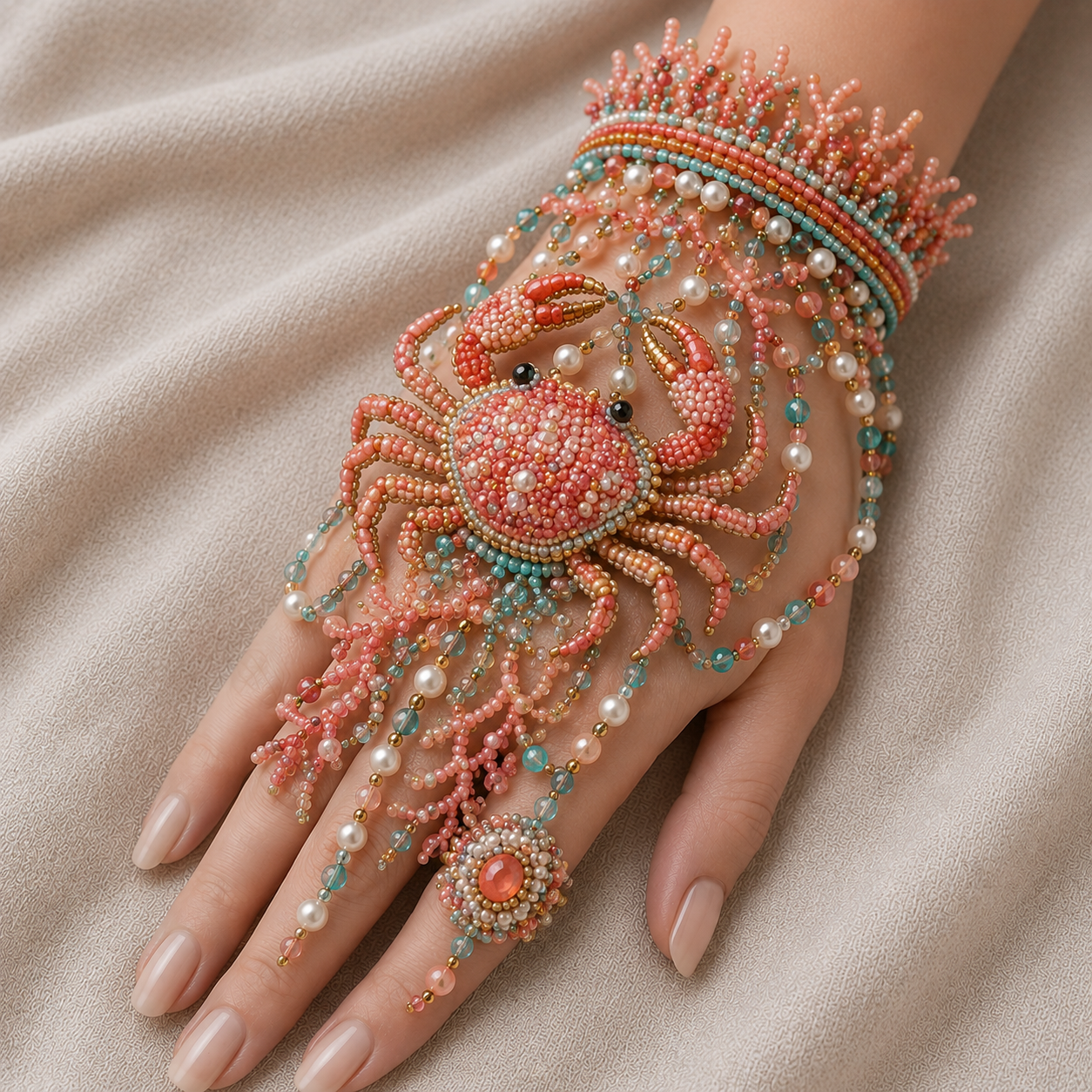 ✨ Magical Worlds DIY Beaded Hand Bracelet Collection – Create Your Own Wearable Art