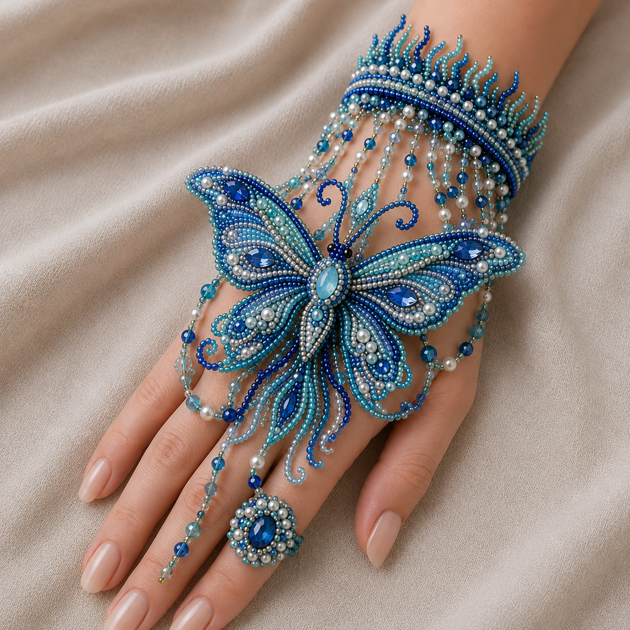 ✨ Magical Worlds DIY Beaded Hand Bracelet Collection – Create Your Own Wearable Art