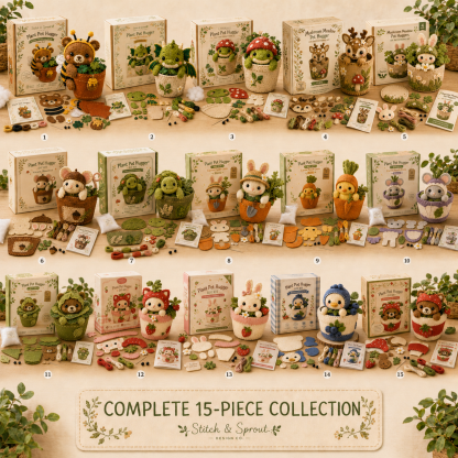 Plant Pot Hugger DIY Felt Patchwork Kit 🪴🧵