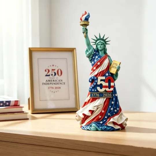 Handmade USA 250th Anniversary Statue of Liberty Figurine