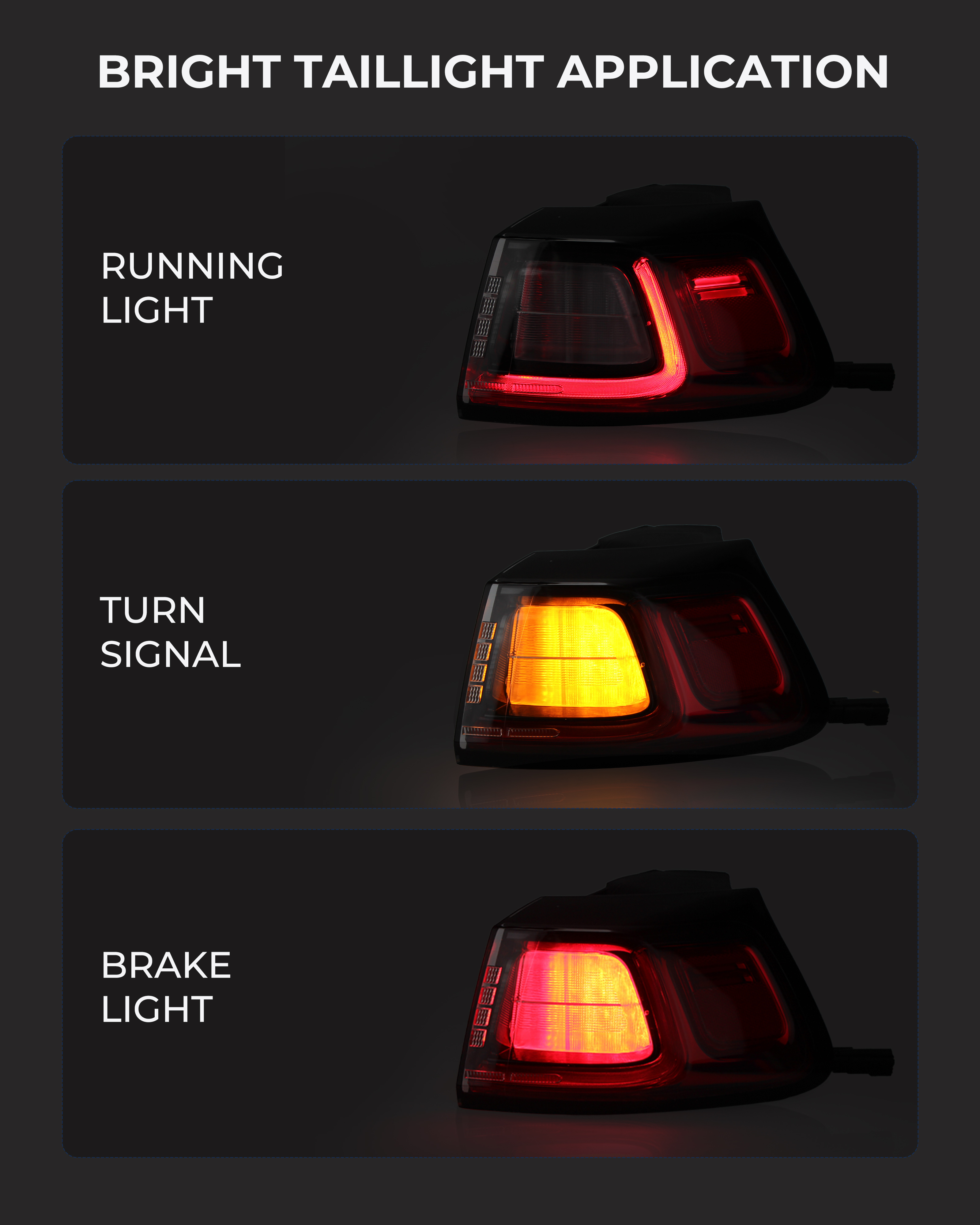Tail Lights Compatible with 2019 2020 2021 2022 2023 Jeep Cherokee Outer Taillights Right Passenger Side, OEM: CH2805119 68275958AF
