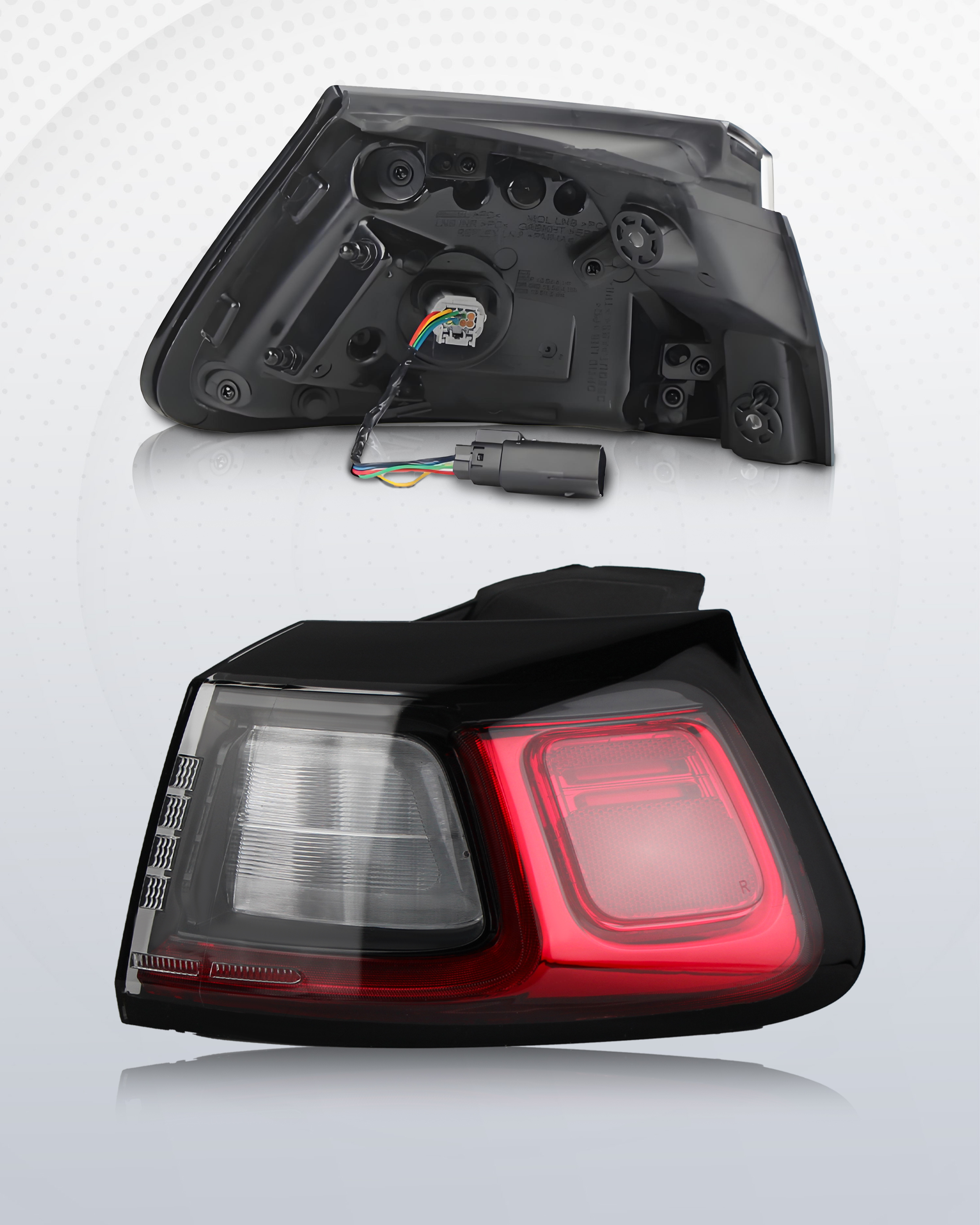 Tail Lights Compatible with 2019 2020 2021 2022 2023 Jeep Cherokee Outer Taillights Right Passenger Side, OEM: CH2805119 68275958AF