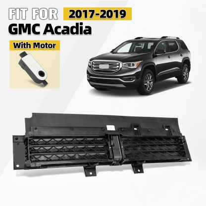 Front Lower Radiator Grille Air Shutter With MOTOR For 2017-2019 GMC Acadia