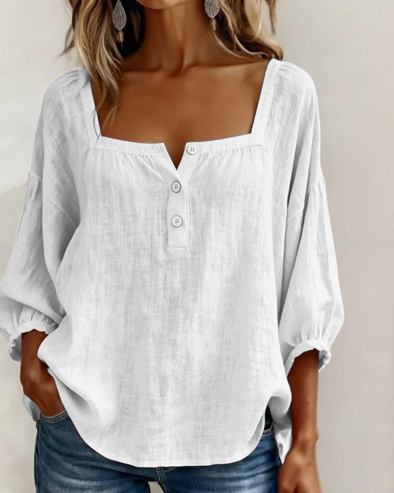 Lily Neck Long Sleeve Blouse