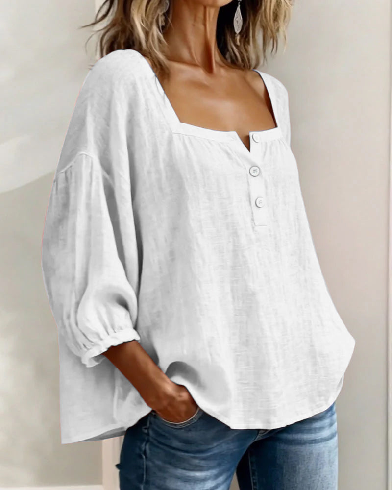 Lily Neck Long Sleeve Blouse