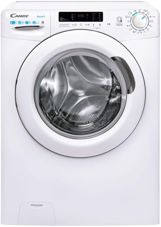 Candy Smart CSWS 4852DWE1-S lavasecadora 8kg 5kg 1400rpm NFC vapor Woolmark inicio diferido 24h blanco-Palolyhaven
