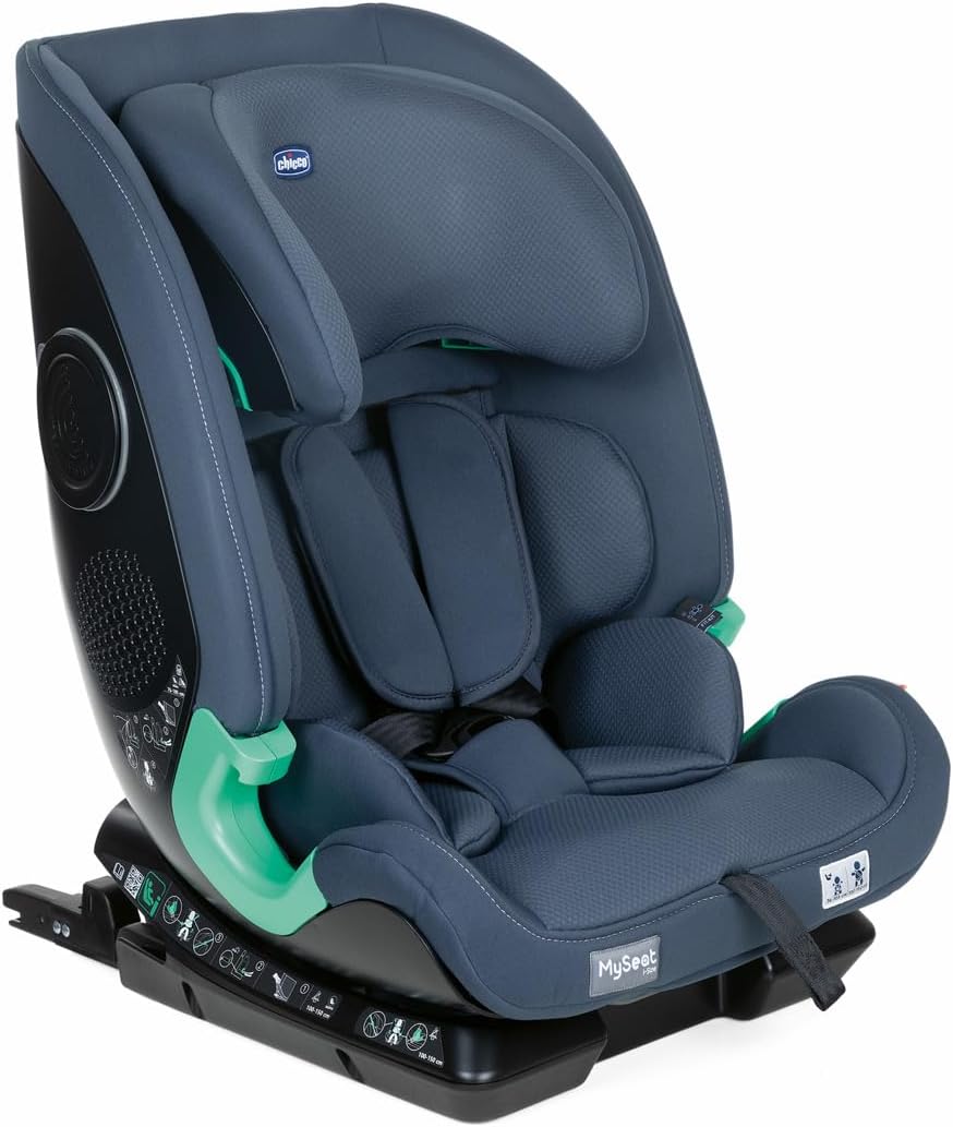Chicco My Seat i-Size silla de coche ISOFIX 76-150 cm evolutiva 15 meses a 12 años reposacabezas ajustable protección lateral gris-Palolyhaven