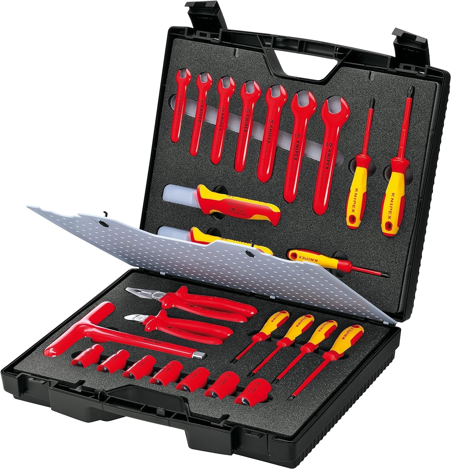 Knipex maleta de herramientas estándar 26 piezas - herramientas aisladas - instalaciones eléctricas-Palolyhaven