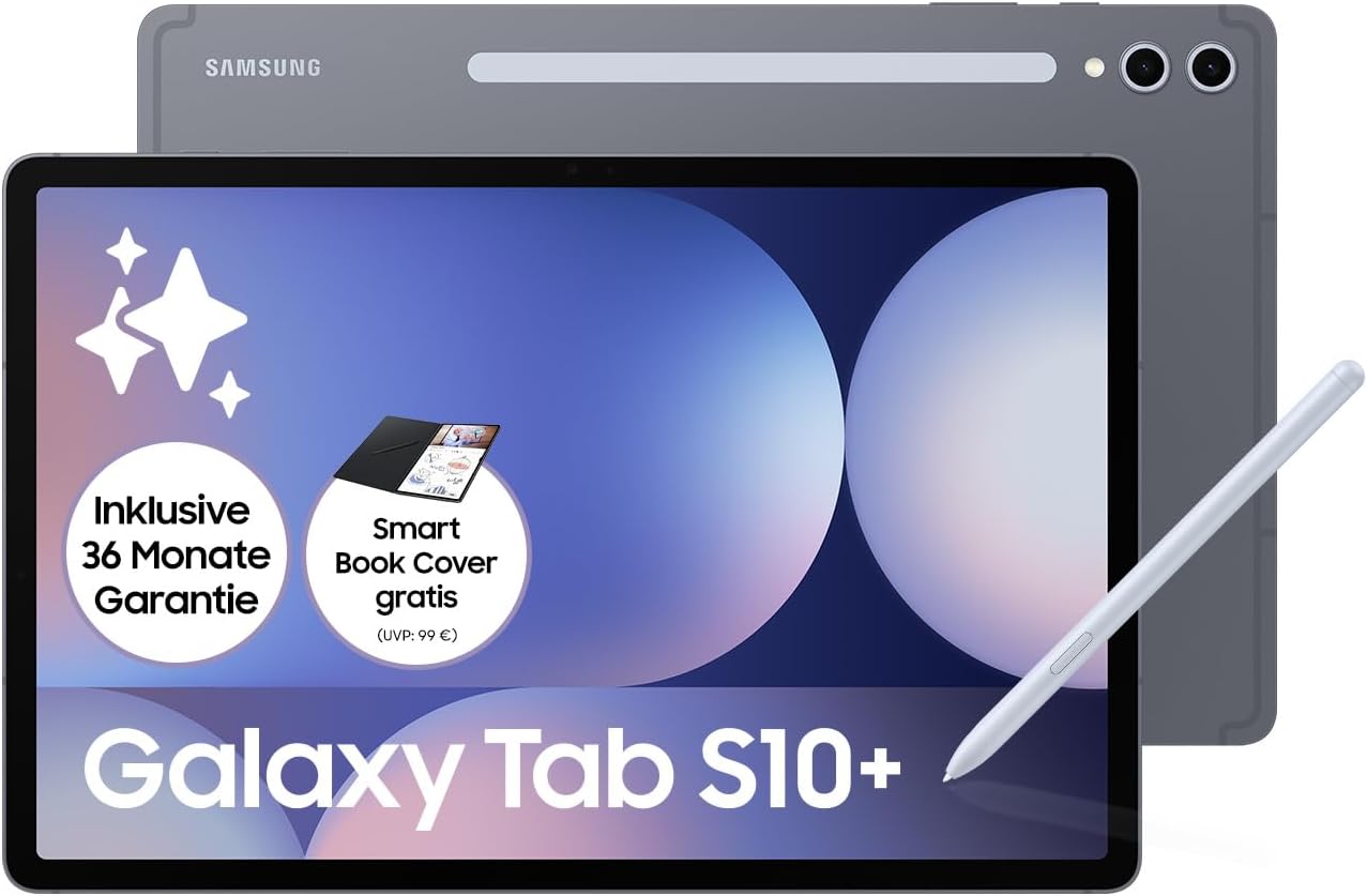 Samsung Galaxy Tab S10 Plus 12.4 Pulgadas 256GB 12GB RAM Moonstone Gray Android 14 S Pen Tablet AI-Palolyhaven