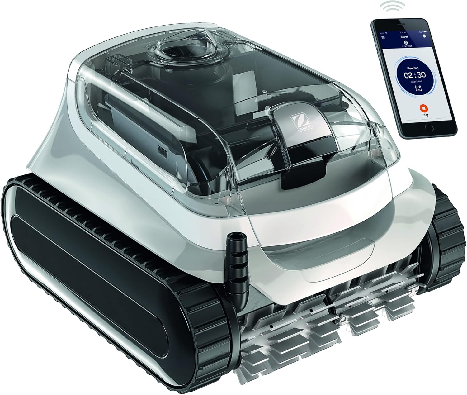 Zodiac 30 XA iQ robot limpiafondos automático - piscina hasta 12 x 6 m - app - tecnología ciclónica - doble filtración-Palolyhaven